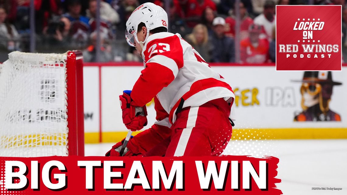 BIG TEAM WIN — Red Wings play complete game in shutout of the Colorado Avalanche