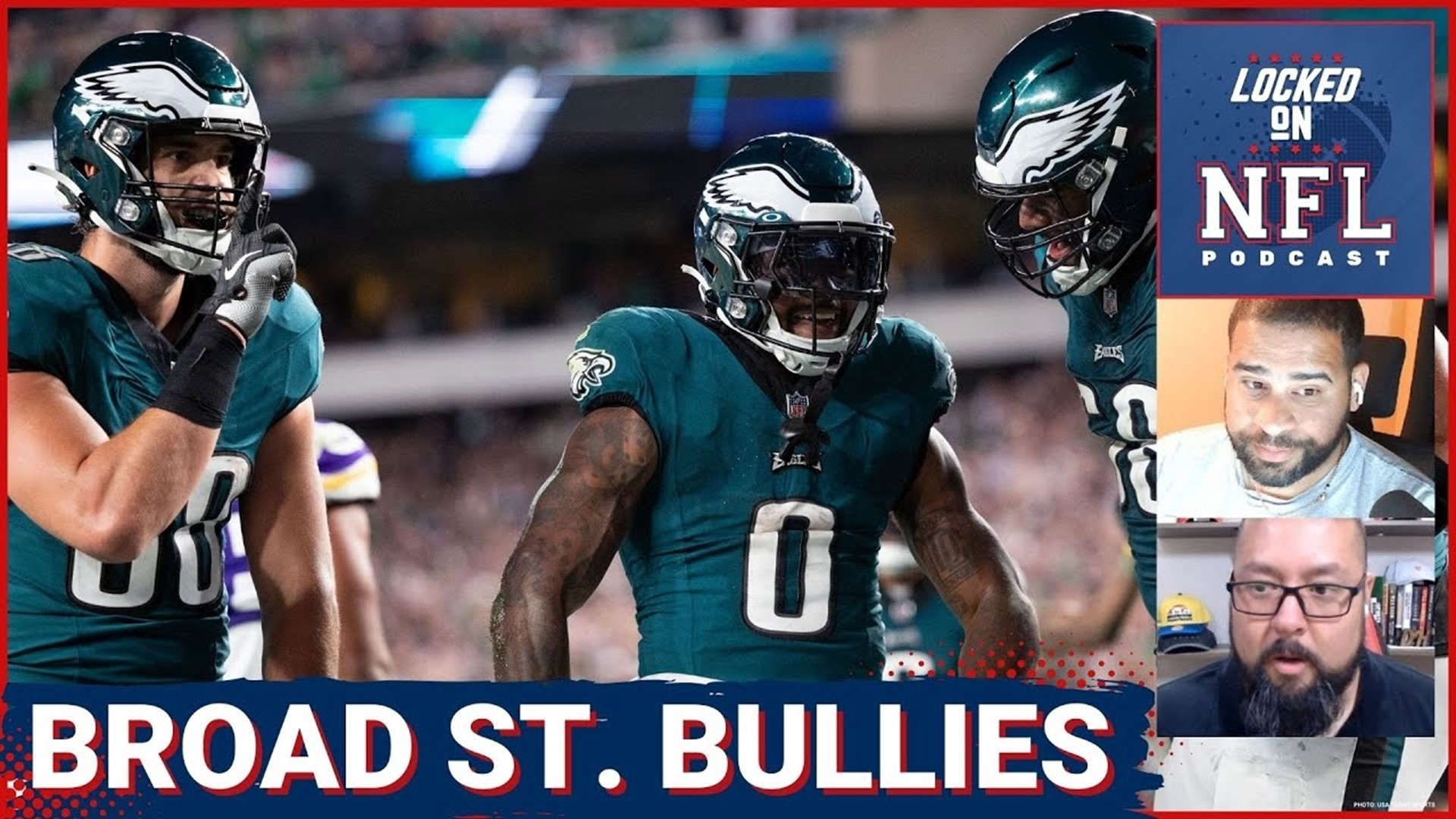 The Philadelphia Eagles dominated the line of scrimmage on both sides of the ball against the Minnesota Vikings in their 34-28 Thursday night football win.