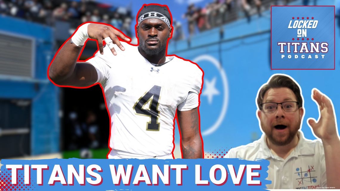 Tennessee Titans WANT Jeremiyah Love at #4, Wan'Dale Robinson RUMORS & Bringing Chig Okonkwo BACK