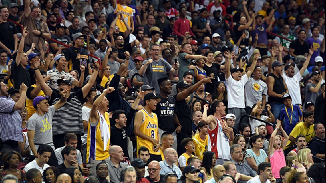 Fans, some rowdy, cheer Lakers win outside Staples Center