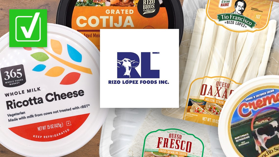 Listeria cheese recall Dairy sold by RizoLópez brands
