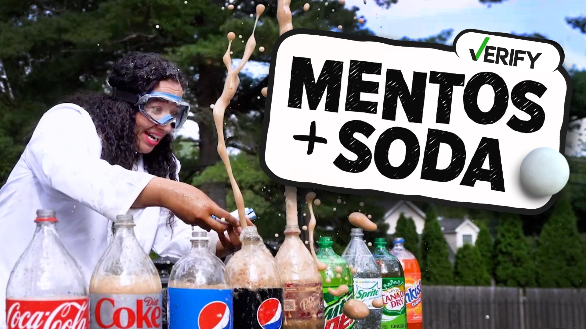 The Mentos and Diet Coke experiment is a physical reaction that causes a soda geyser explosion. Here’s what happens when you drop Mentos into other sodas.