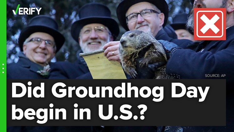Weather-predicting Groundhog Day did not originate in America