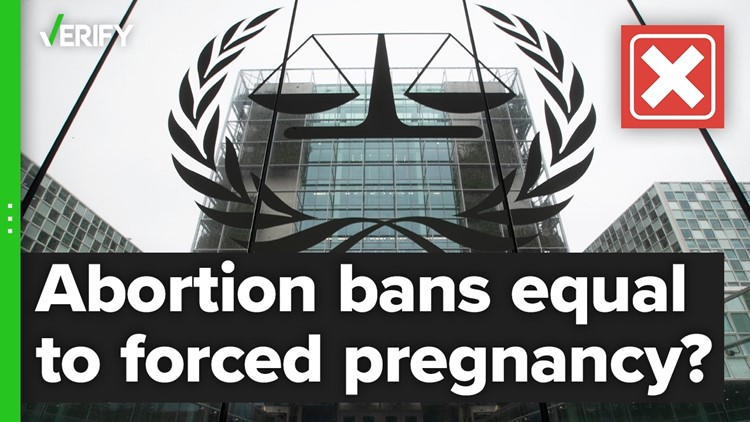 Are state abortion bans considered forced pregnancy, an international crime against humanity?