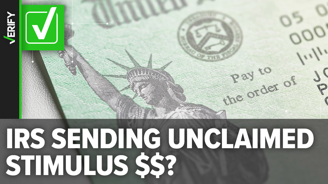 Unclaimed stimulus payments will be sent out by the IRS | 13newsnow.com