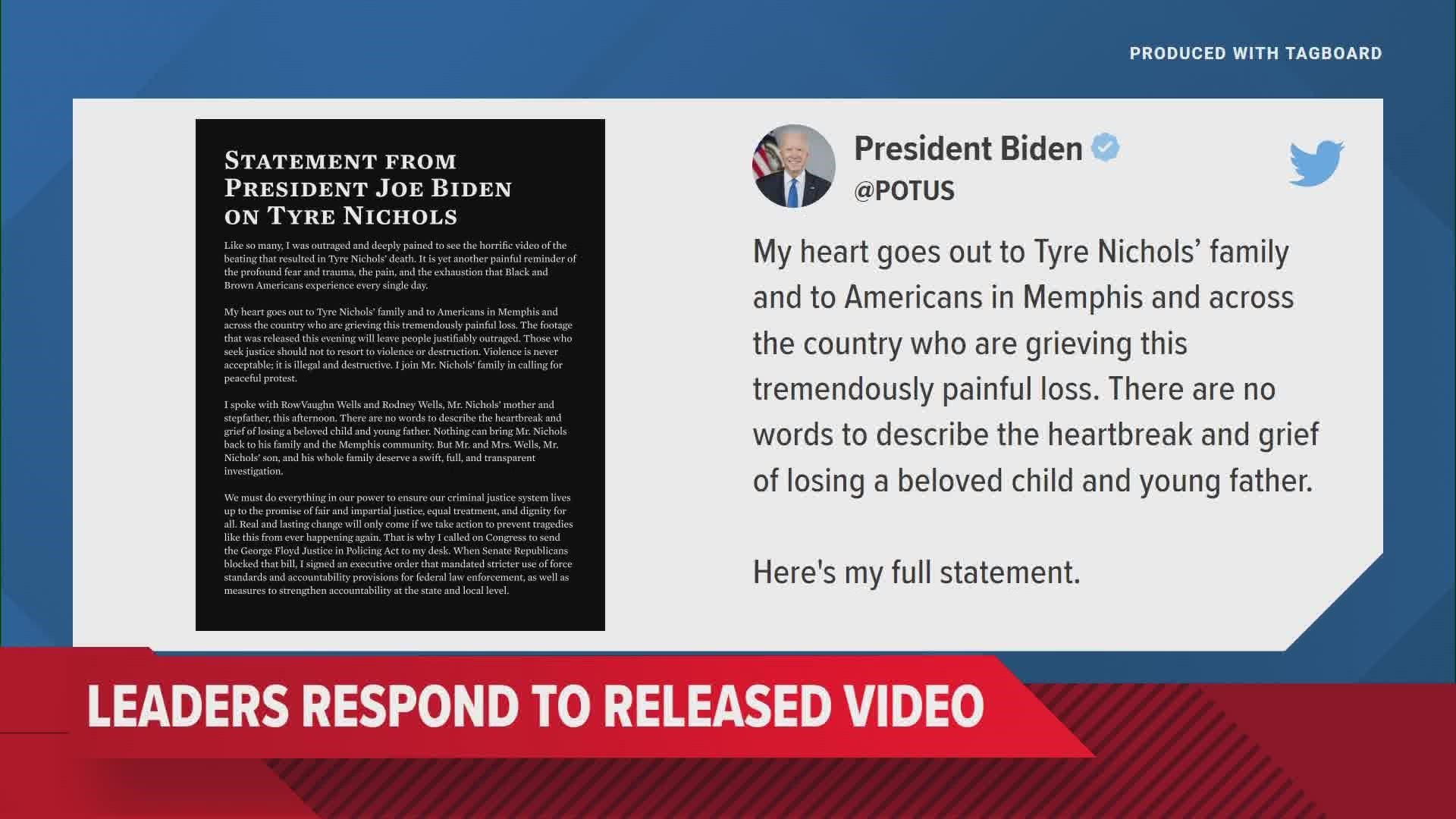 Here's what President Biden and others said about the video.