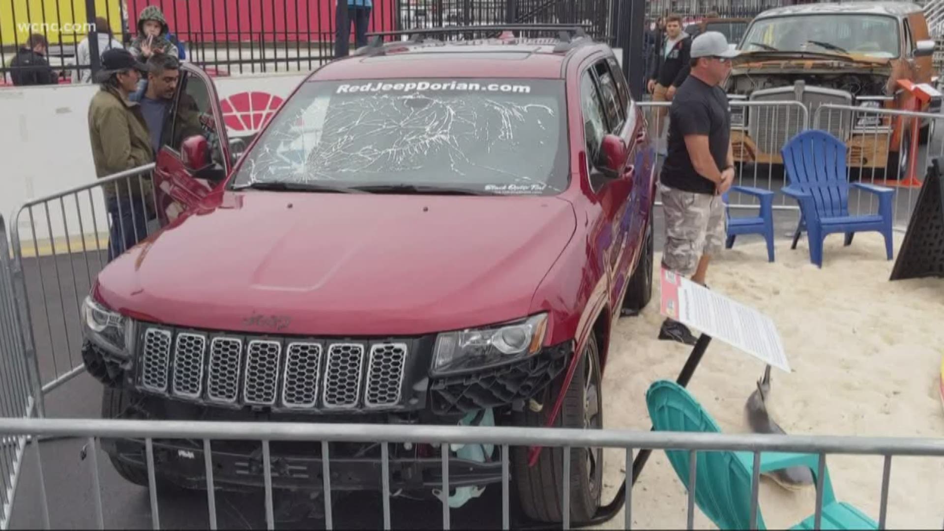 The Jeep's owners are also using their vehicle's newfound popularity to raise money for Dorian victims in the Bahamas.