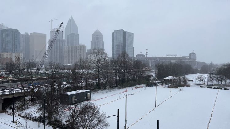 Winter storm moves out, black ice and power outages impacting Carolinas