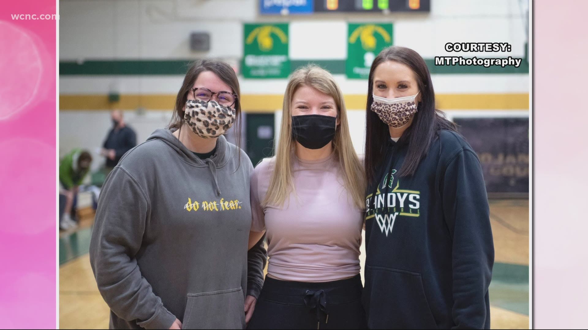 Sydney Wilson was diagnosed with a brain tumor in the fall. Her high school basketball team held a shoot-a-thon to fundraise and help cover her medical expenses.