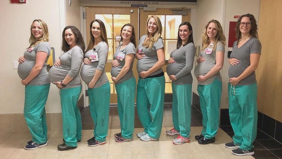 Nine Maine labor and delivery nurses at Maine Medical