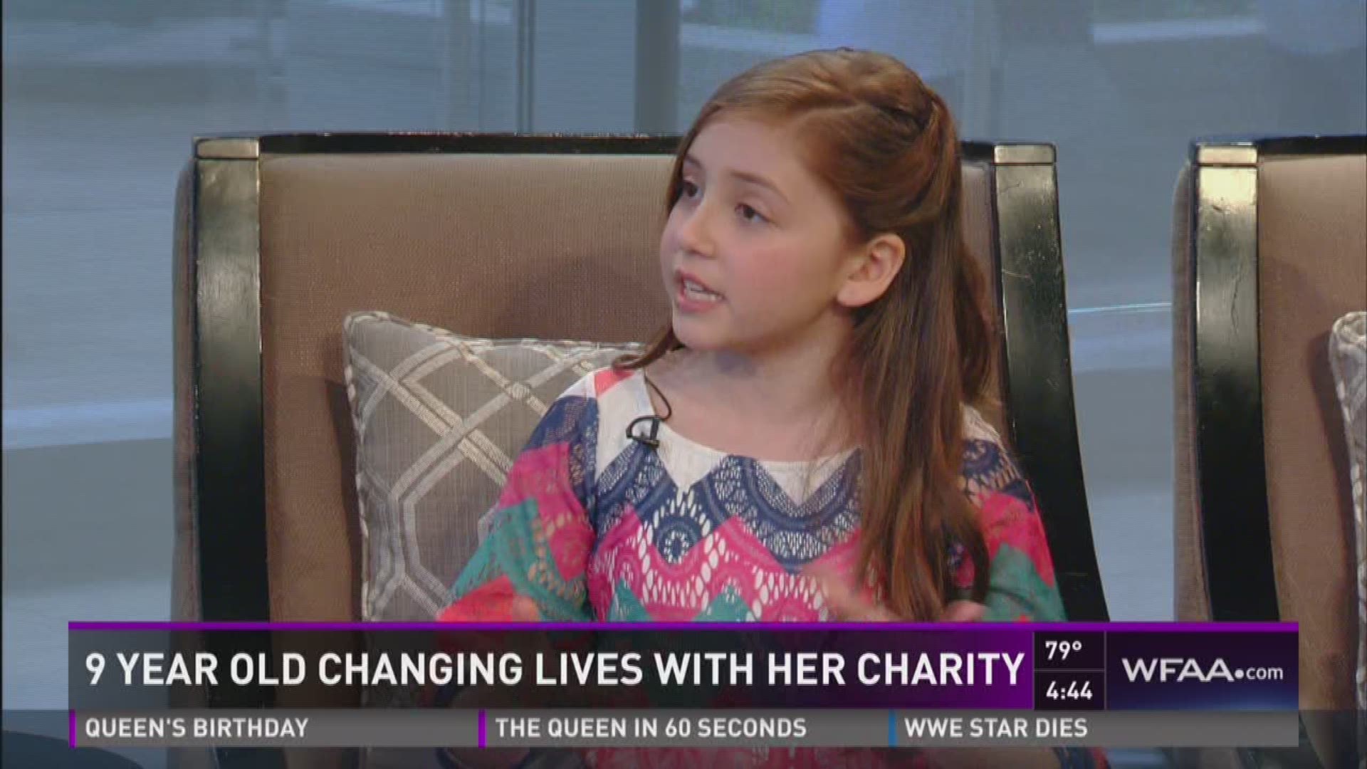 Girl changing lives with charity