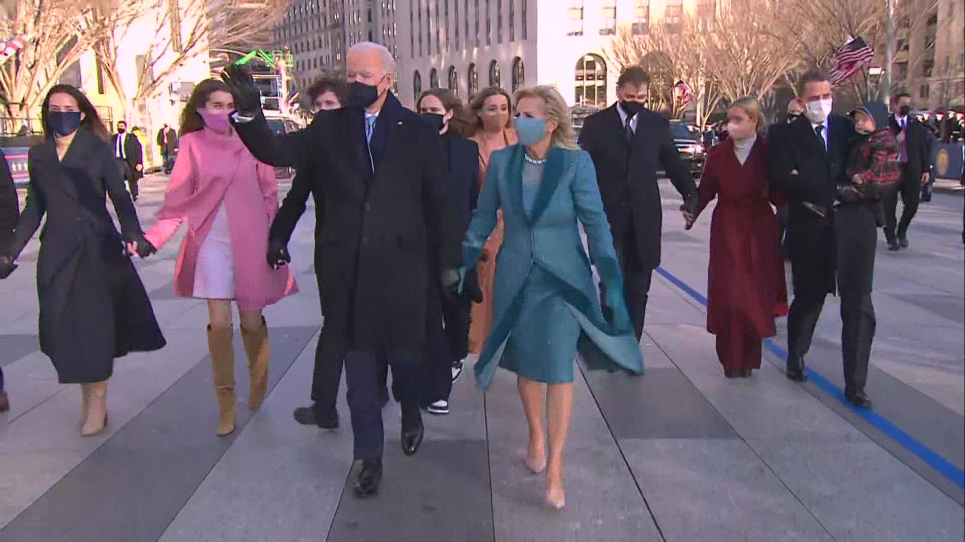 Jill Biden inauguration night outfit featured nod to unity