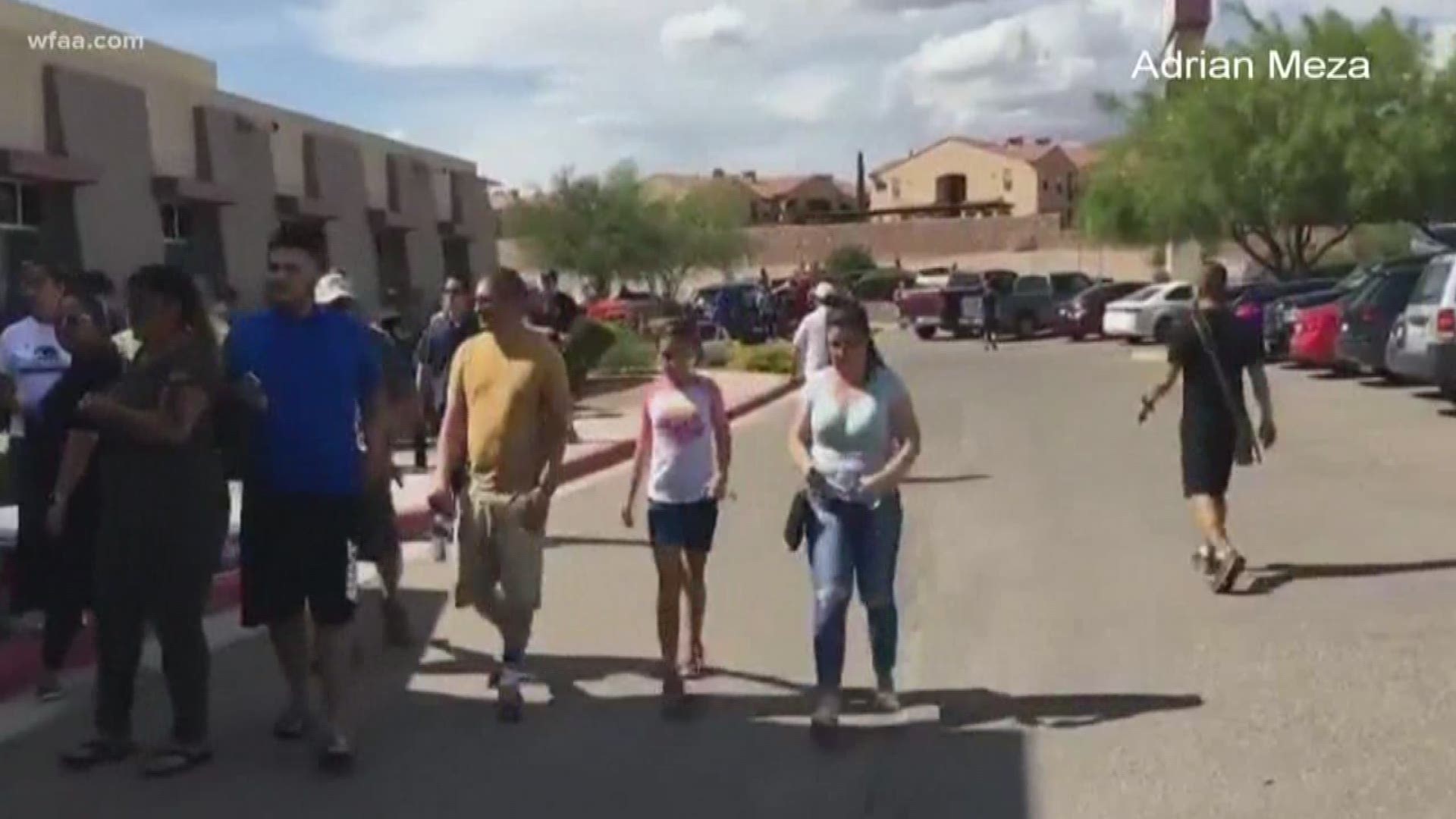 Lines of people showed up at blood donation centers in El Paso for support.