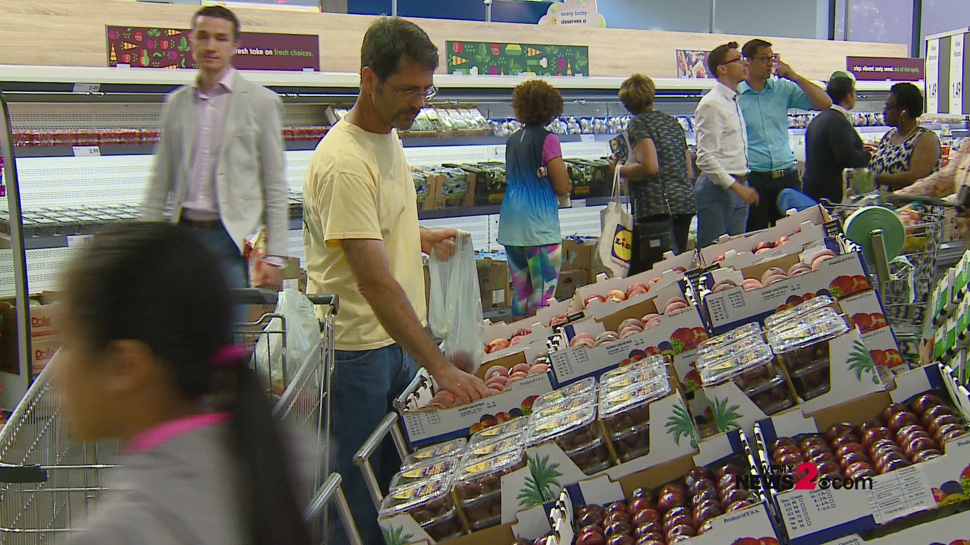 Lidl store opening doors to Winston-Salem store.