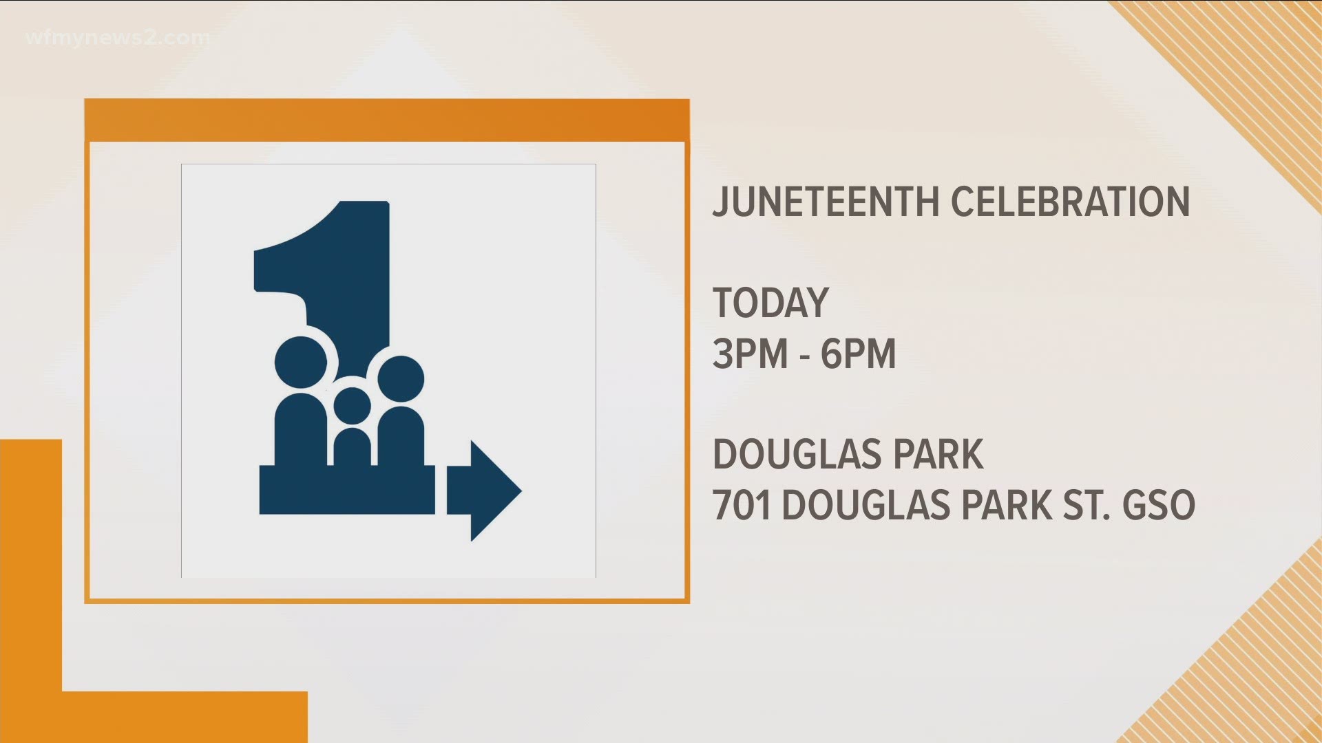 The City of Greensboro will be holding a virtual Juneteenth celebration on Facebook today from 9:00 a.m. to 7:45 p.m.