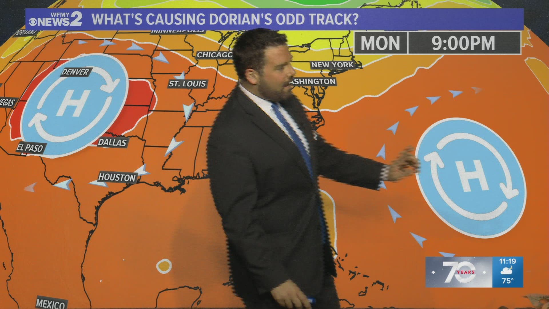 Hurricane Dorian pounded the Bahamas for over two days, sitting over the same areas for about 48 hours. WFMY Chief Meteorologist Tim Buckley explains.