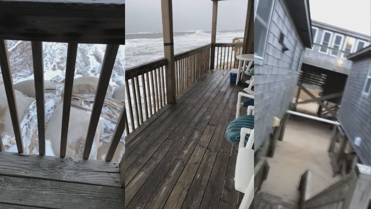 'The beach erosion is huge:' NC couple's Outer Banks trip shows firsthand look at flooding