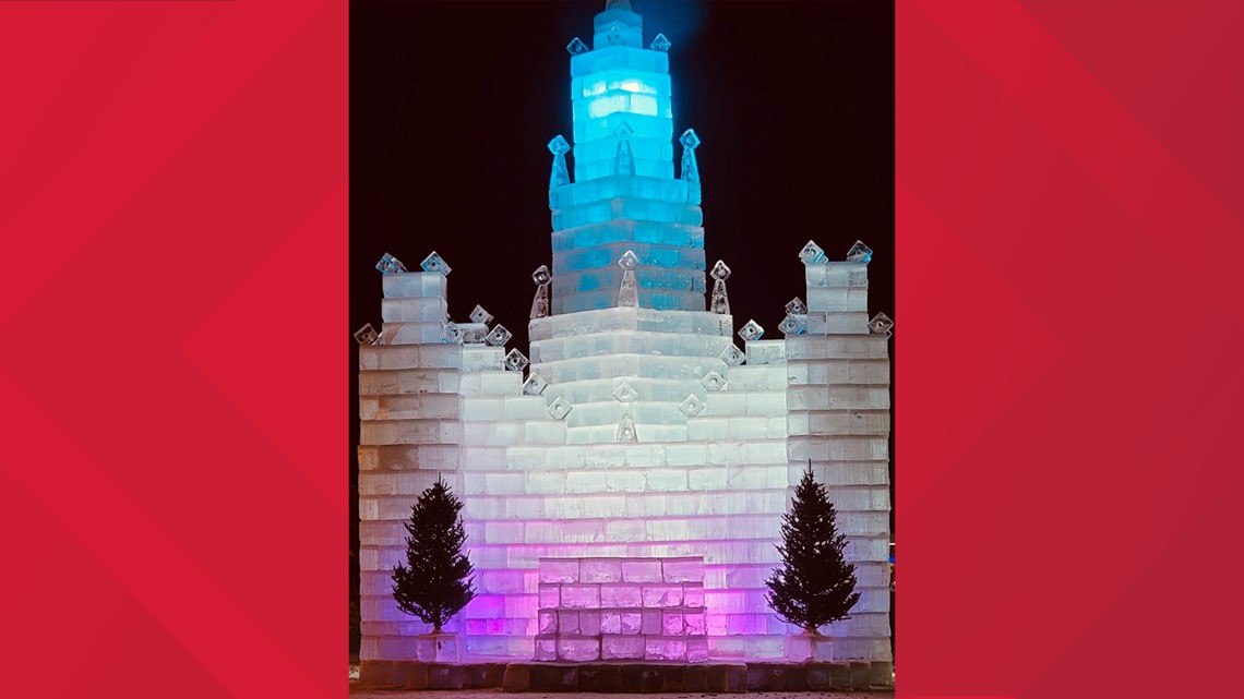 A massive ice castle in Wisconsin like you