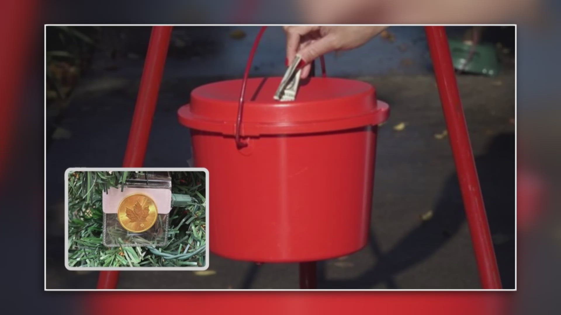 The Salvation Army got a "Christmas Miracle" when a one-ounce gold coin was found in a red kettle in front of the Bashford Manor Walmart.