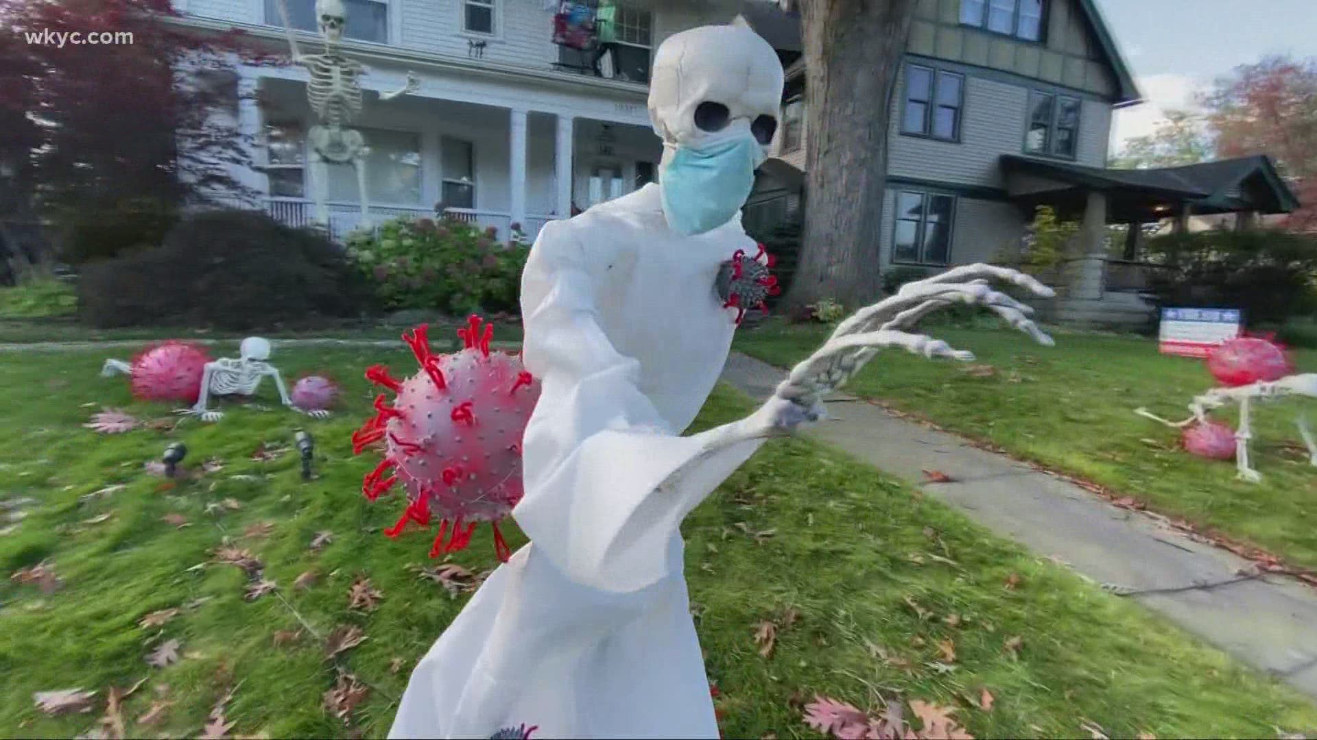 Cleveland House Wins Halloween With Epic Skeleton Decorations 13newsnow Com Cleveland House Wins Halloween With Epic Skeleton Decorations 13newsnow Com