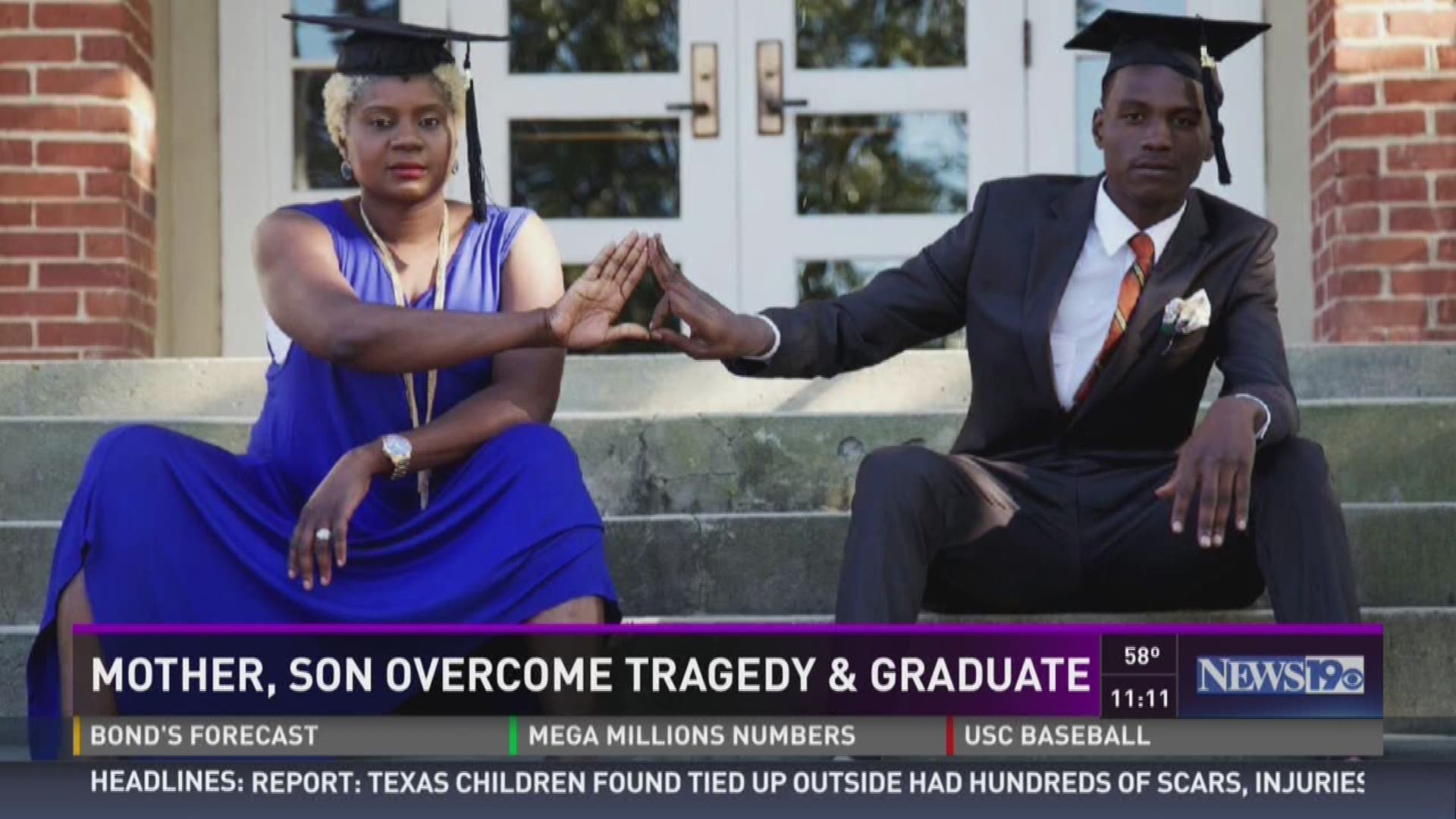 Mother and son graduate SC State together. 