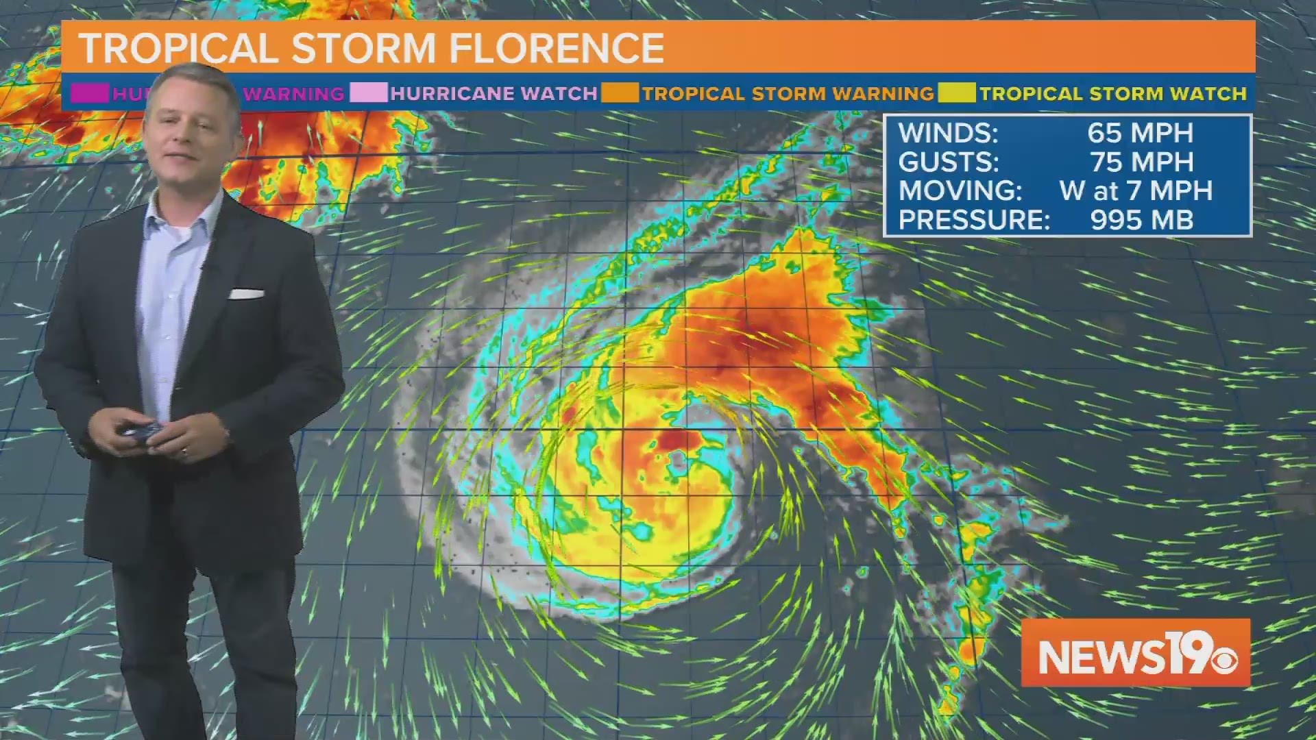 It's now growing increasingly likely that Tropical Storm Florence will strike some part of the United States.