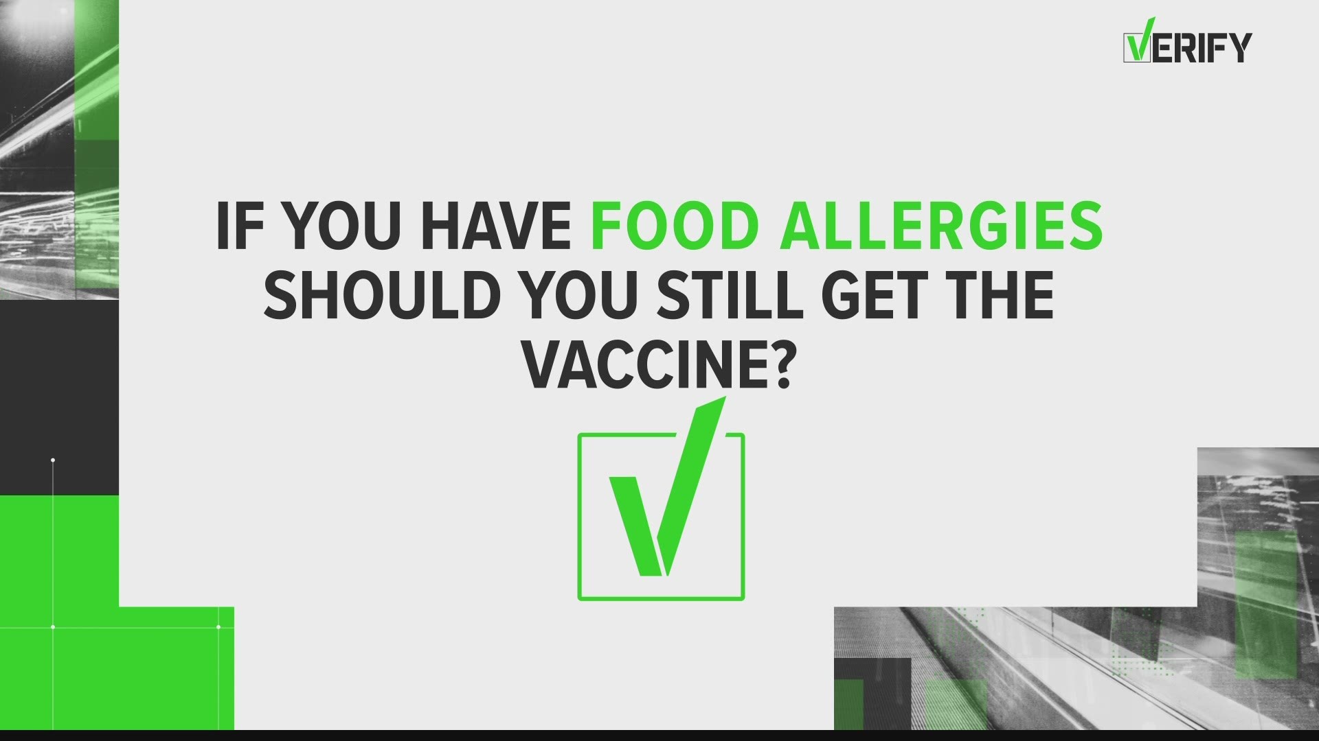 Experts say even with food allergies, you should get the COVID-19 shot.