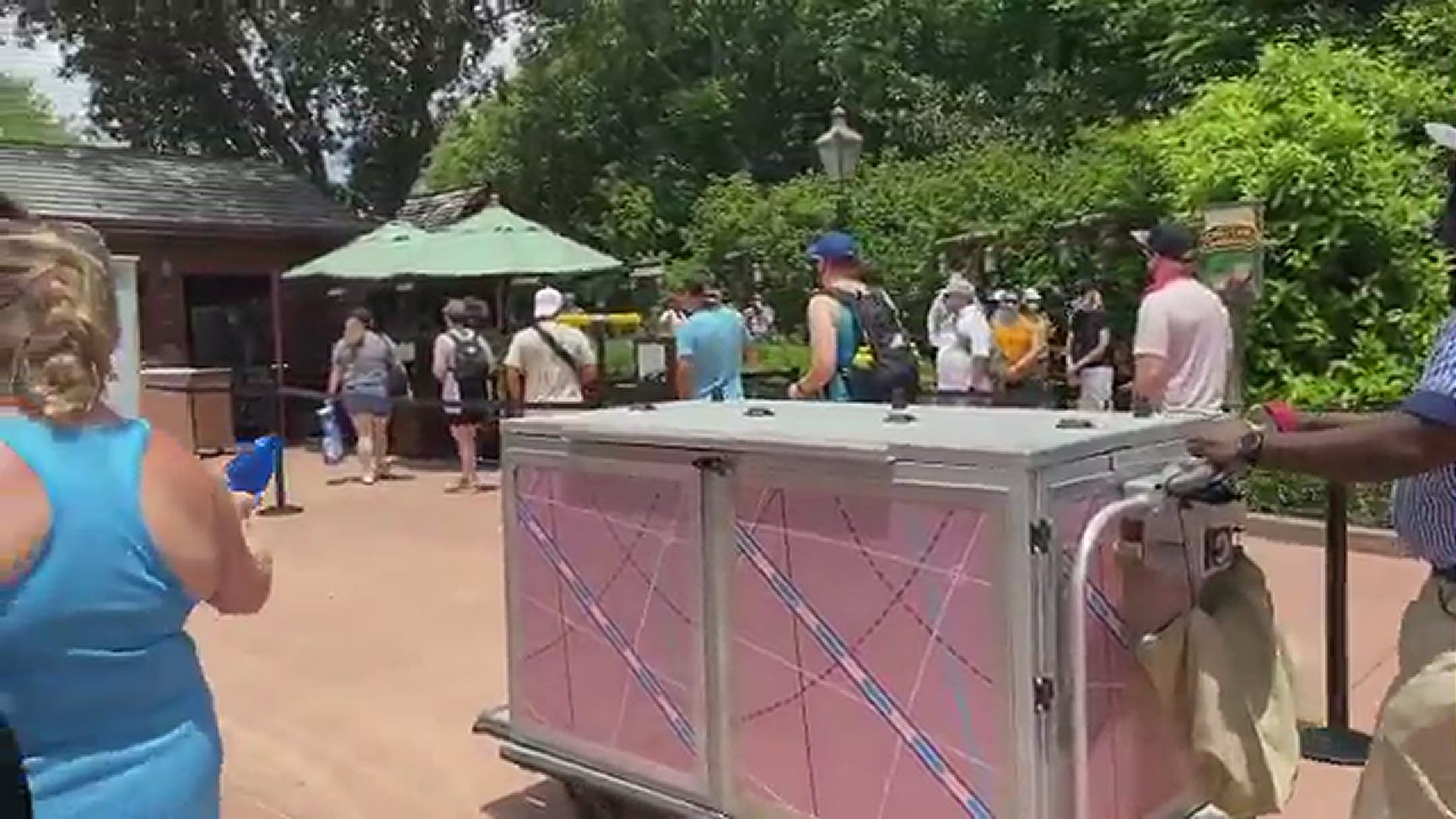 The Epcot Food and Wine Festival began Wednesday, the first day the park reopened to the public after closing due to the COVID-19 pandemic.