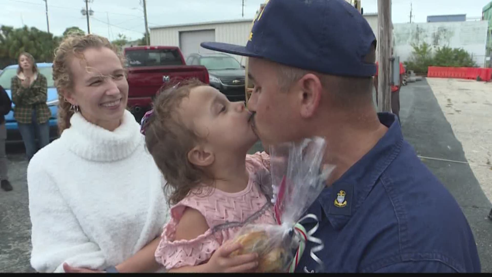 About 80 men and women spent two months out at sea on the Coast Guard Cutter Resolute.