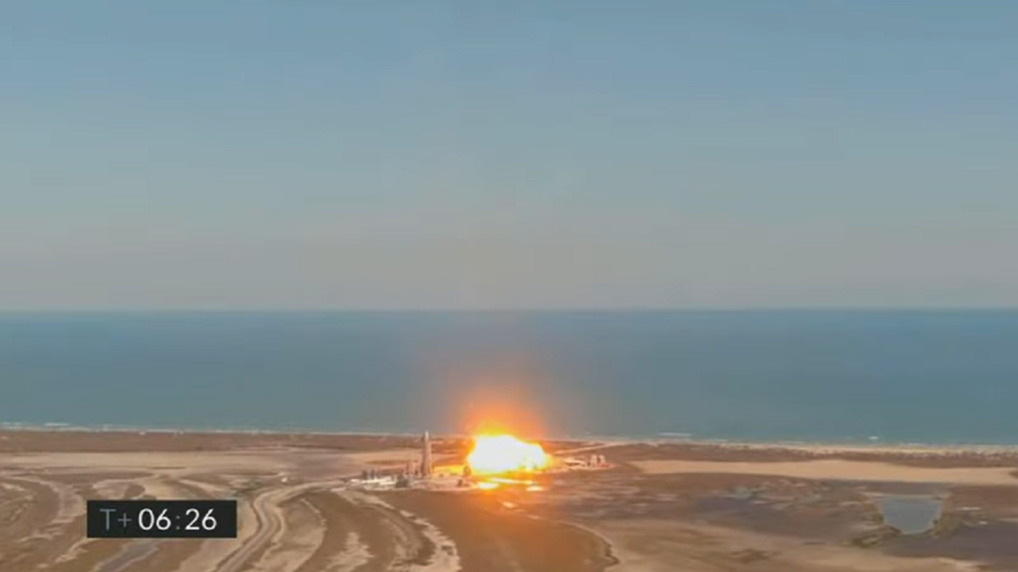 SpaceX Starship test flight ends in explosion | 13newsnow.com
