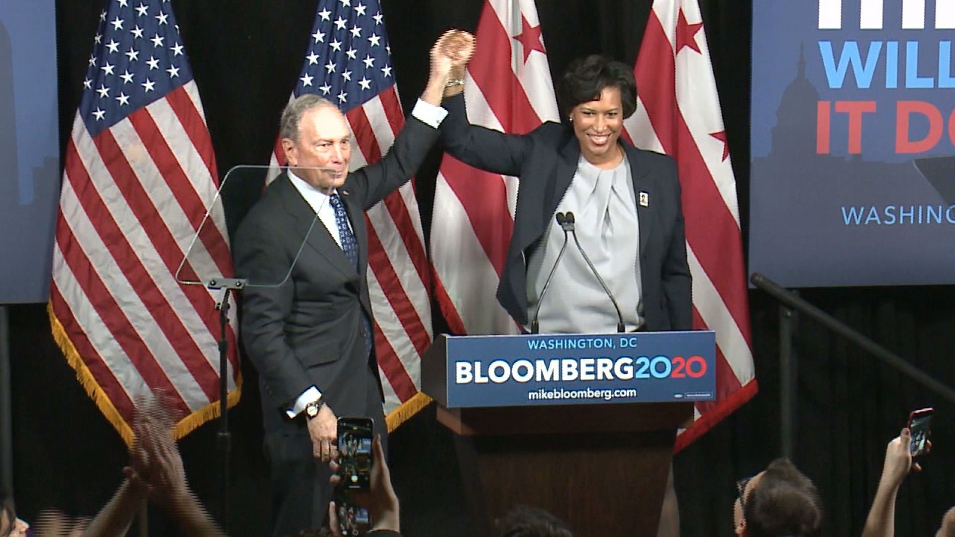 Bowser said she believes Bloomberg expressed 'regret' for sexist comments and stop-and-frisk. In her view, Bloomberg is still best positioned to beat Trump.