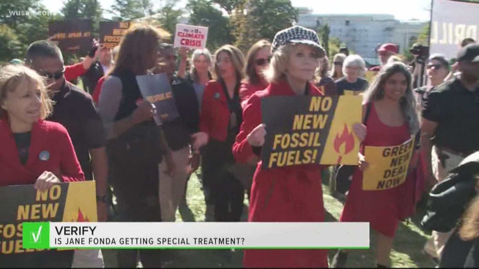 From the time Jane Fonda began protesting for Climate Change reform on October 11, she's been arrested four times, paid three $50 fines and spent one night in jail.