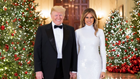 White House unveils official Christmas portrait