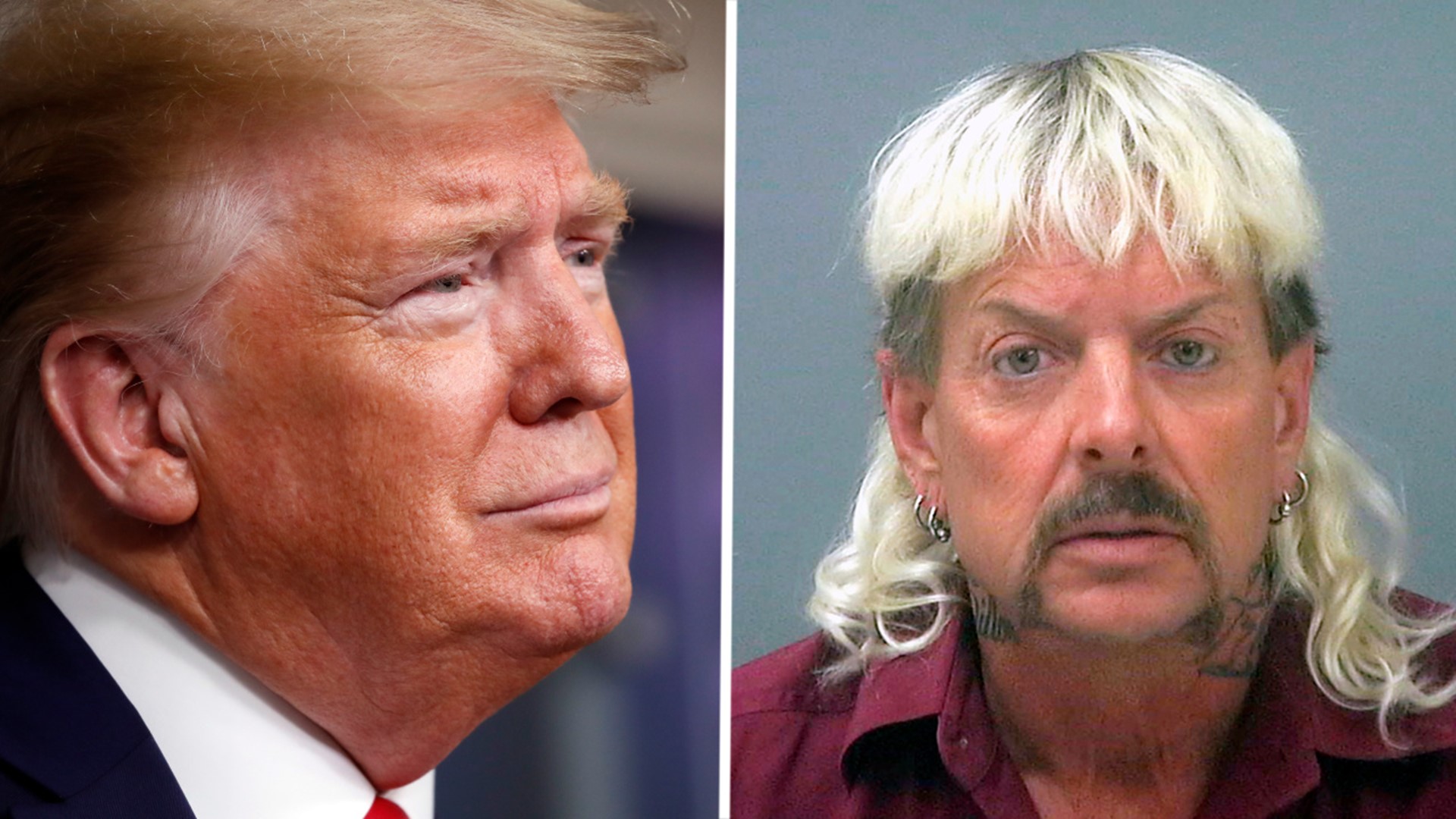 A reporter asked Trump if he'd consider a pardon for Joe Exotic. Trump says he'll "take a look."