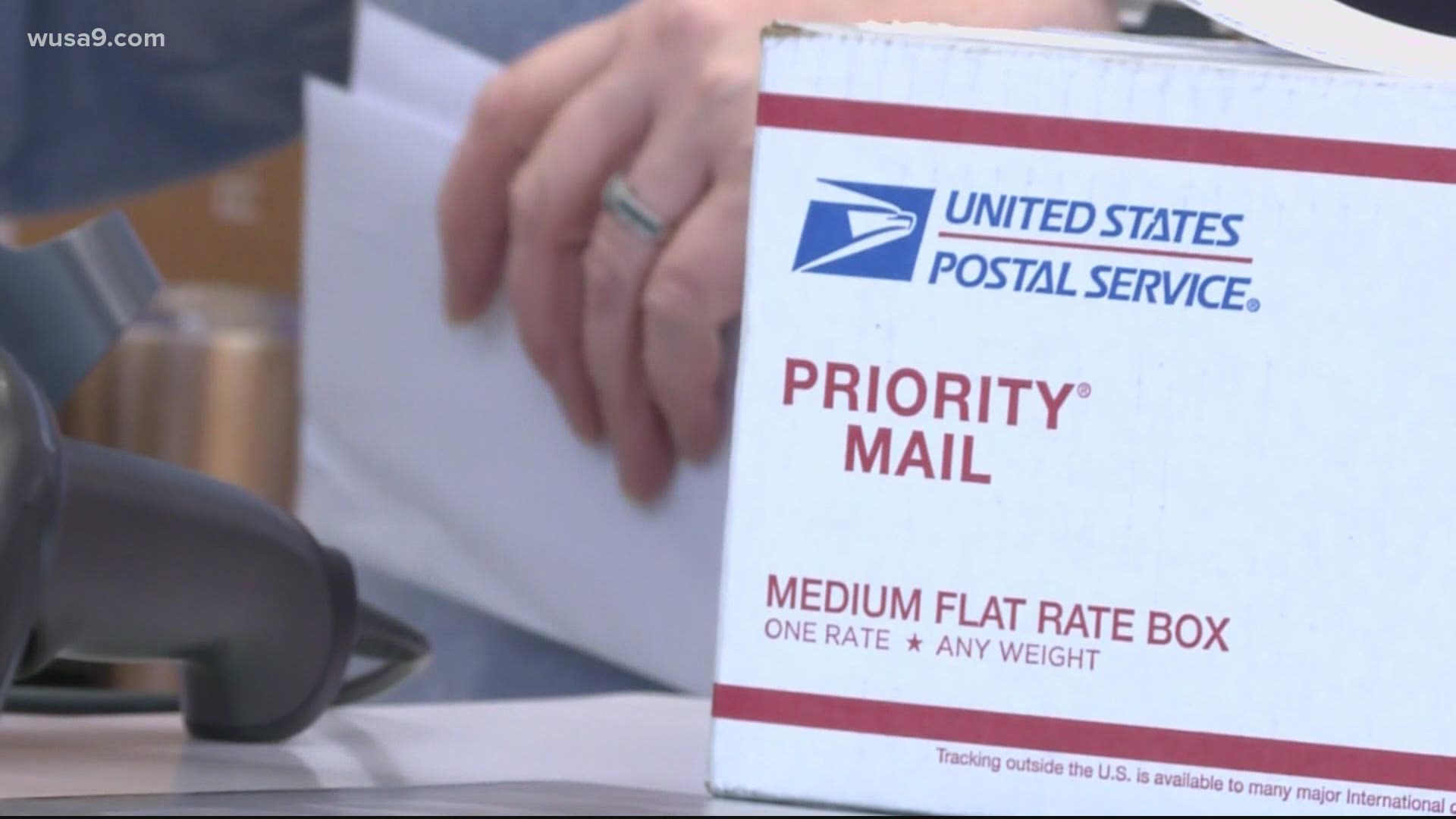 USPS data showed the week of Dec. 5, only 64% of first class mail delivered in DC arrived on time.