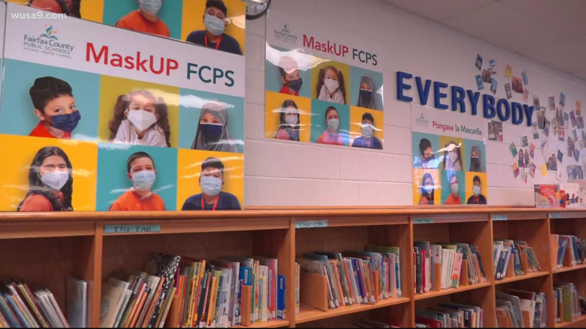 The seven school districts are challenging Gov. Youngkin's executive order on optional masks in schools. Some parents are protesting these schools.