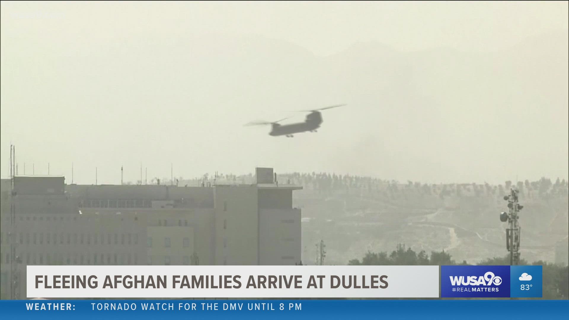 Families fleeing Afghanistan are now taking commercial flights to get to the United States. Some landed at Dulles Airport Wednesday.