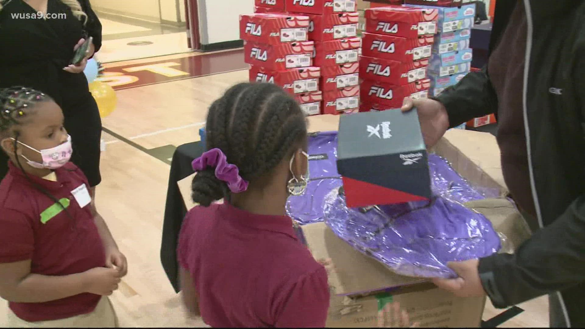 The initiative was led by SHOES THAT FIT, an organization that donates brand new sneakers to underprivileged kids across the country.