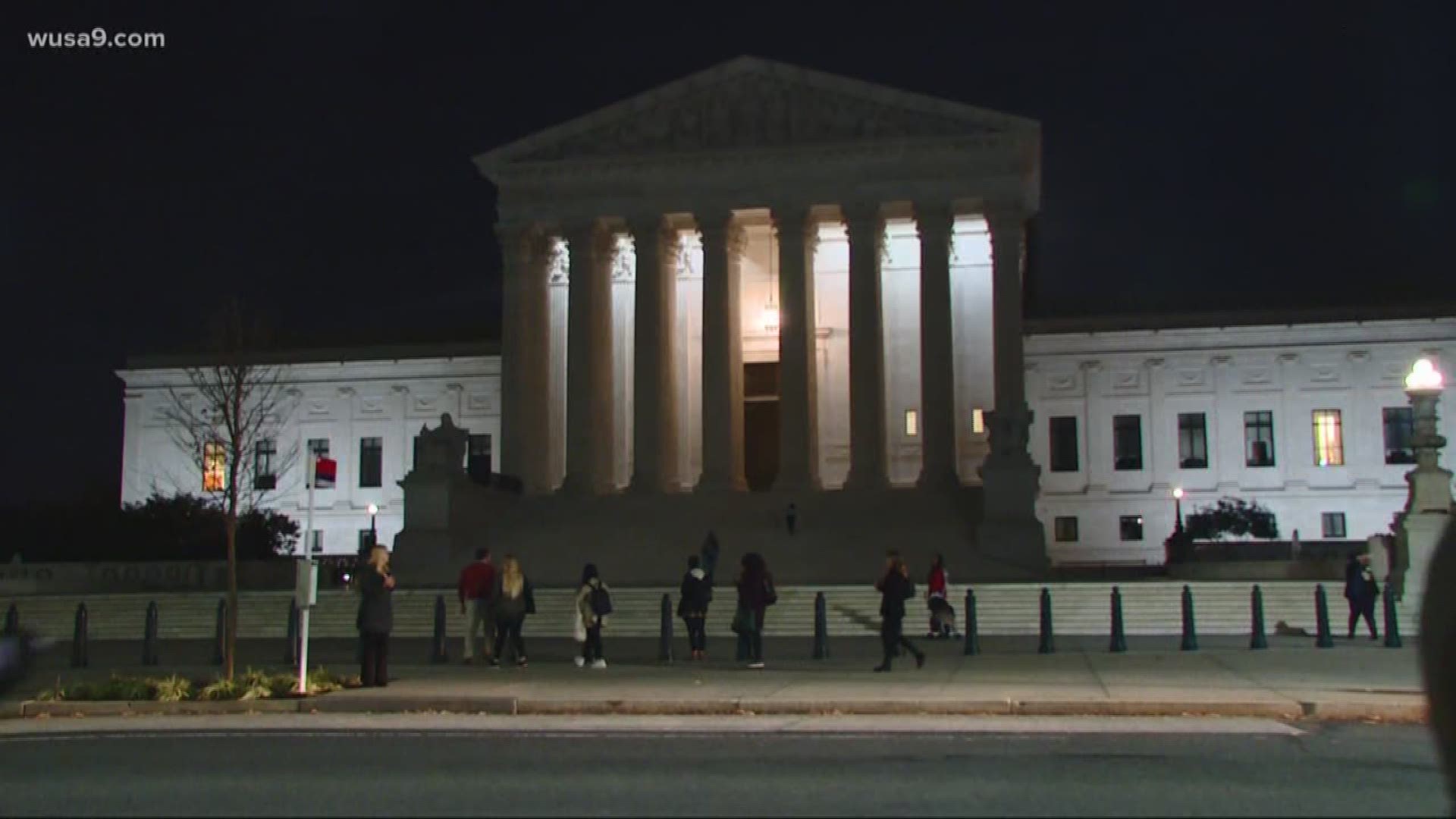 Dreamers camped out in front of the Supreme Court the night before cases were to be heard.