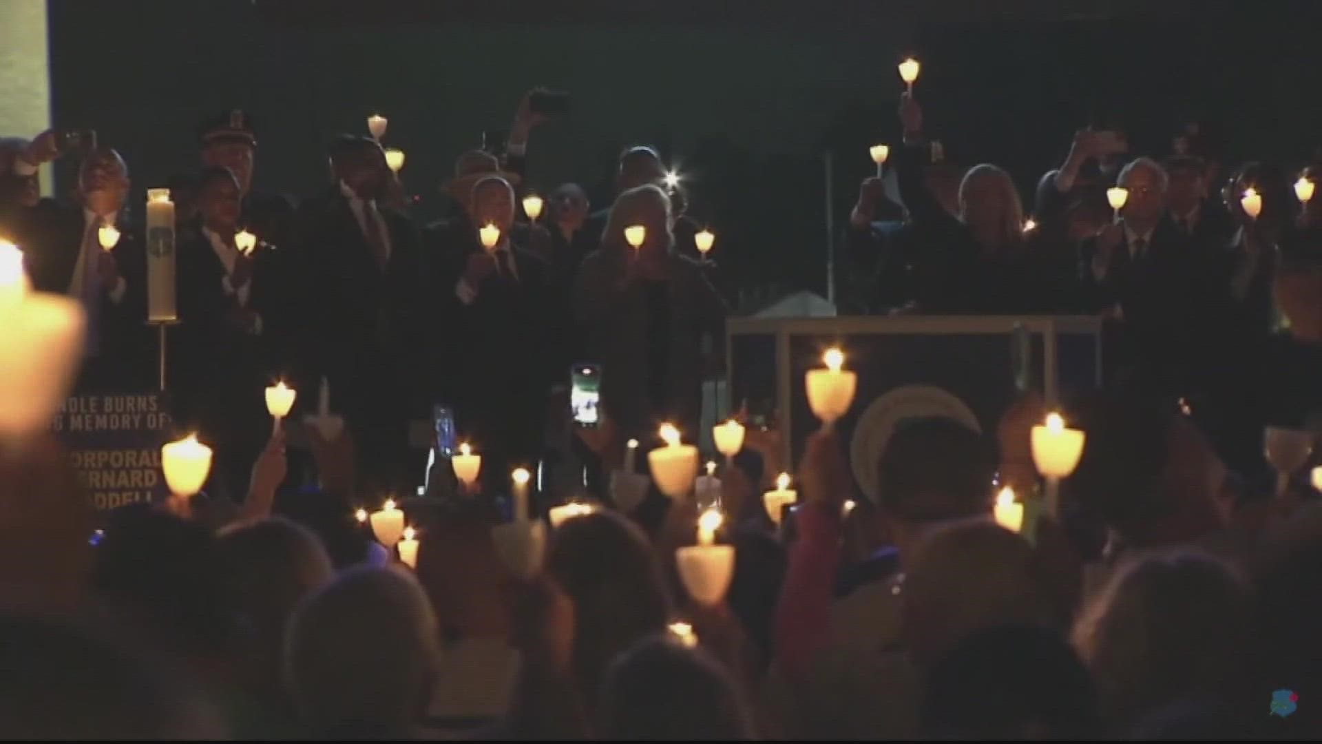 For families of fallen loved ones the annual candlelight vigil is a way to honor their sacrifice.
