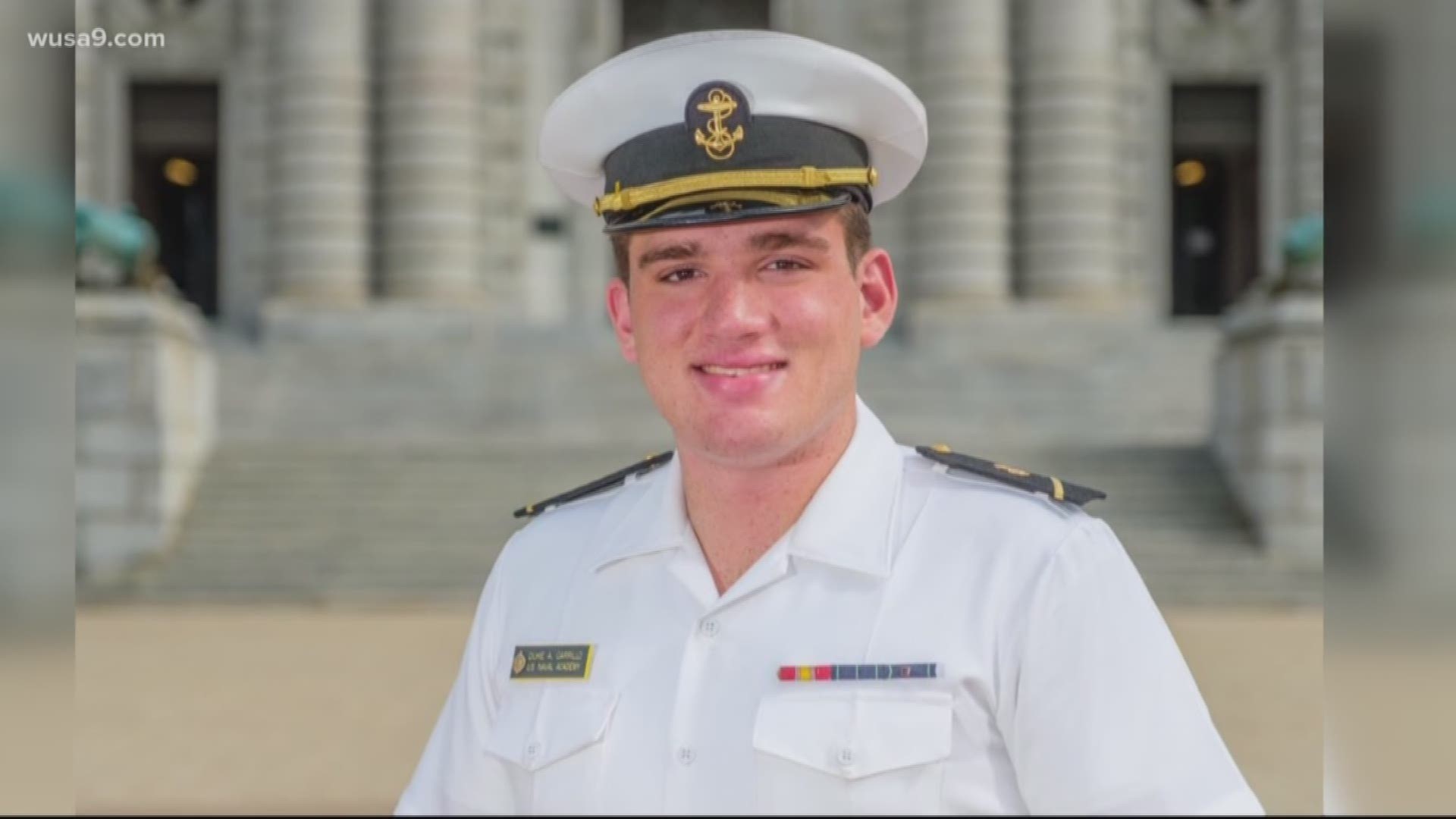 The Naval Academy announced that a midshipman died on Saturday in Annapolis during its semiannual physical readiness test.