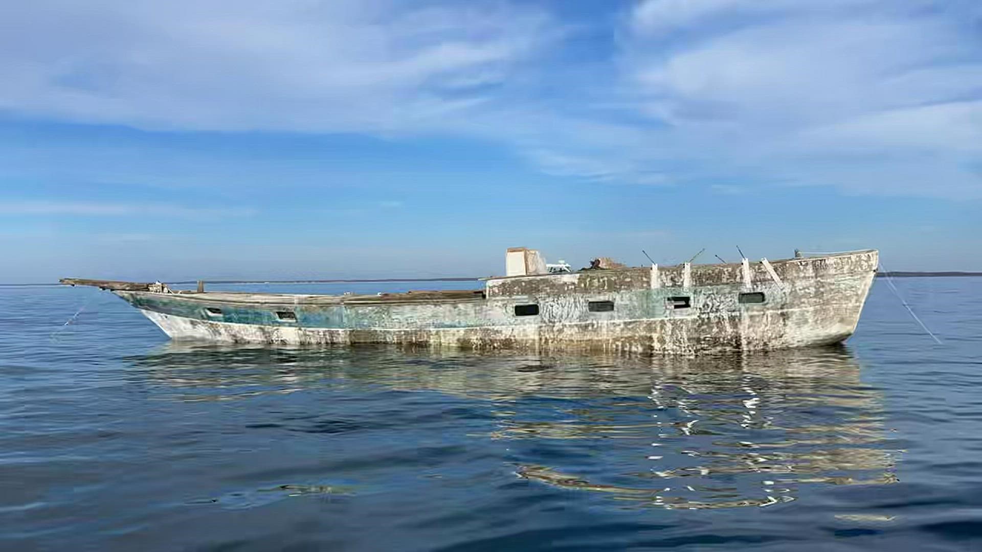 A 53-foot yacht was sunk in the Chesapeake Bay Wednesday to expand a habitat for aquatic life and create an attraction for recreational divers.