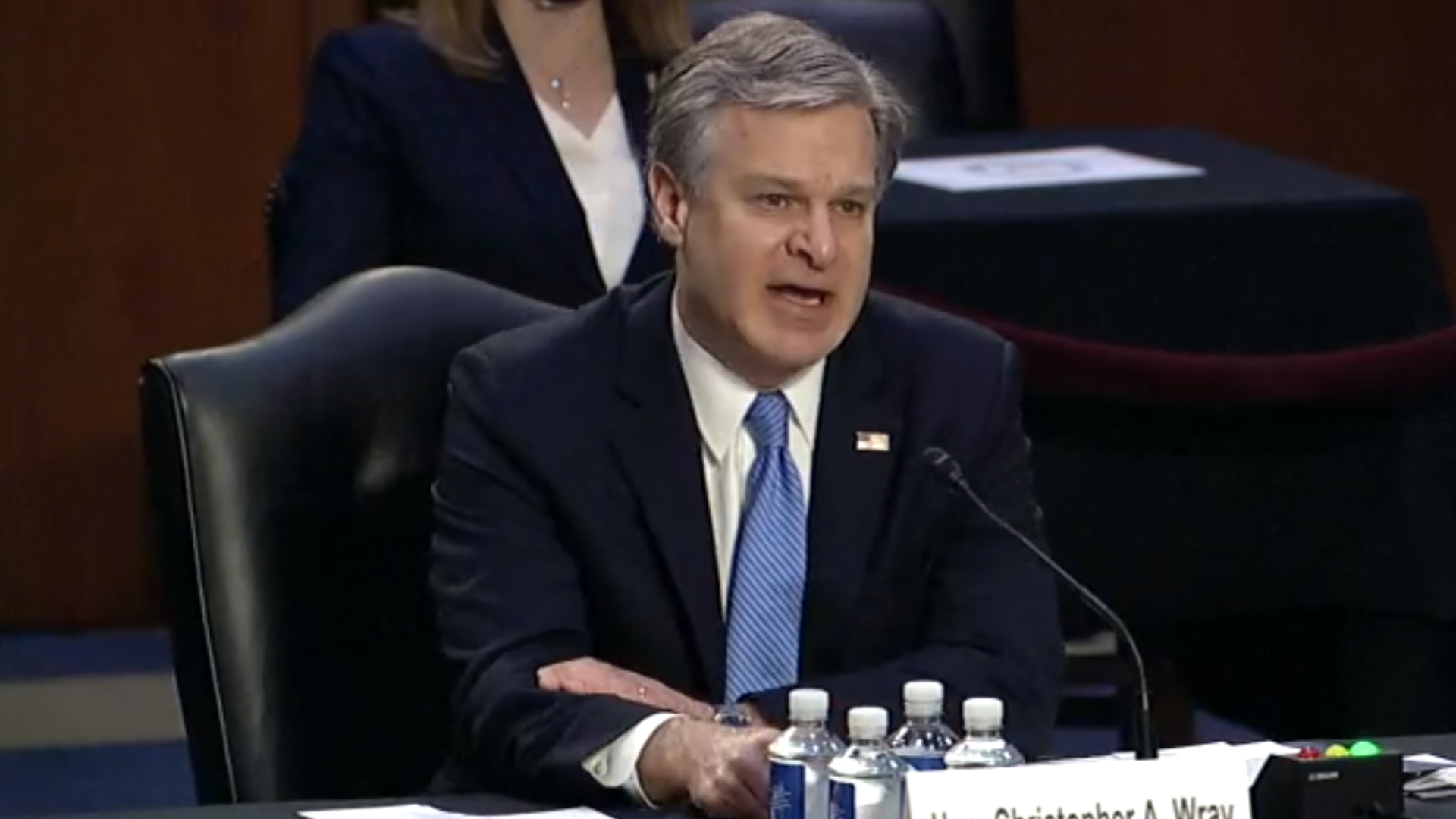 FBI Director Christopher Wray, in Hill testimony, had to defend the way the Bureau handled intelligence reports leading up to the Capitol insurrection.