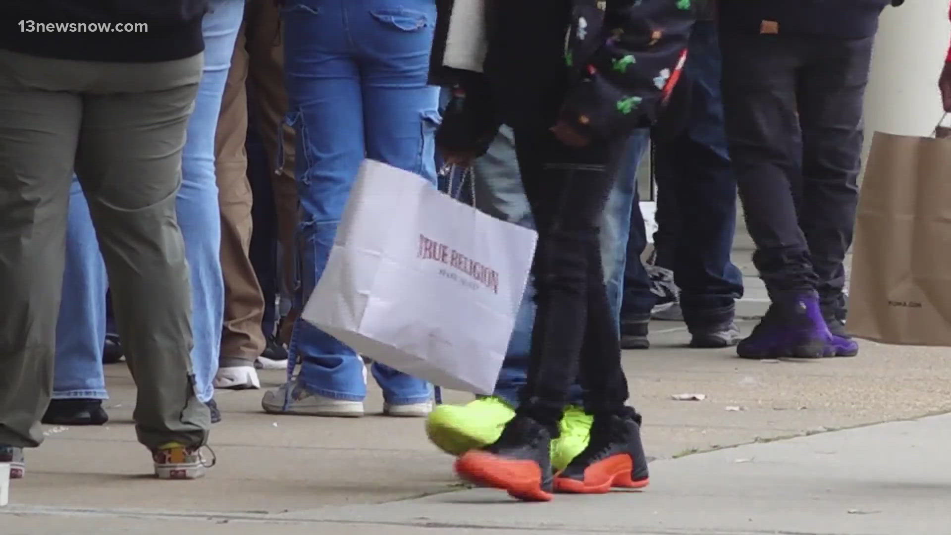 After 100 hours of a parking lot fire burning, the Williamsburg Premium Outlets were fully open for shoppers on Black Friday.