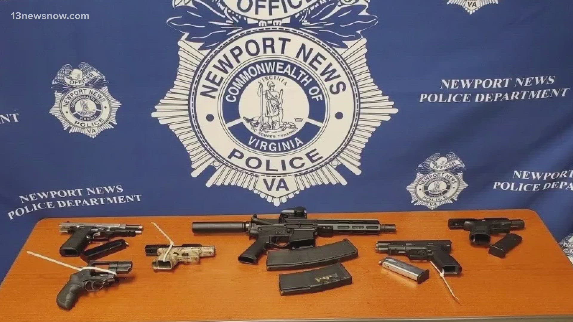 Police also found several guns.