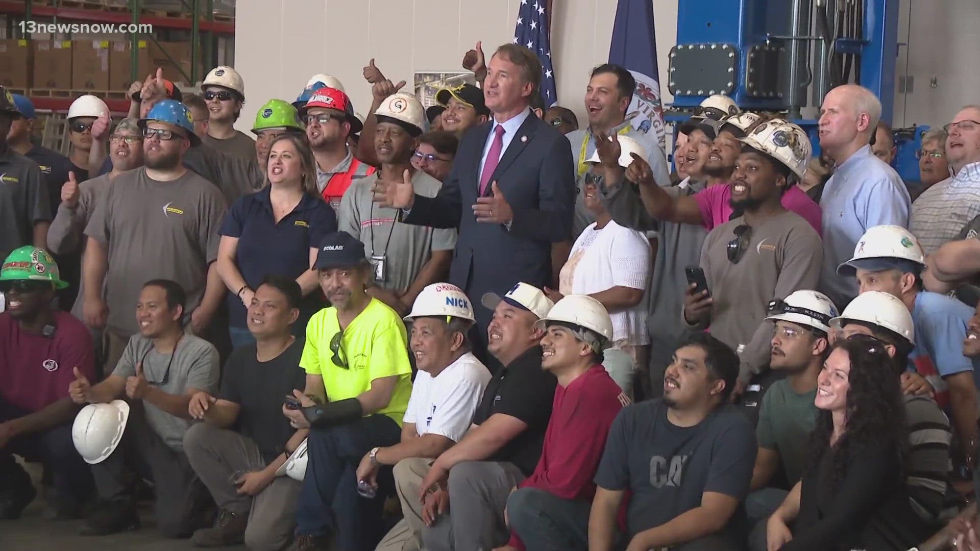 Governor Glenn Youngkin and Virginia Beach Mayor Bobby Dyer announced the planned expansion of Acoustical Sheetmetal Company. 