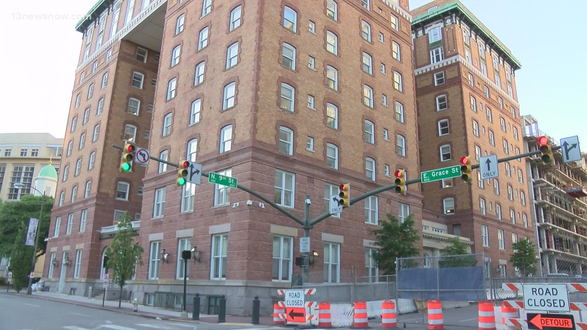 The AG’s office said housekeeping staff found the bullet in a sixth-floor office.