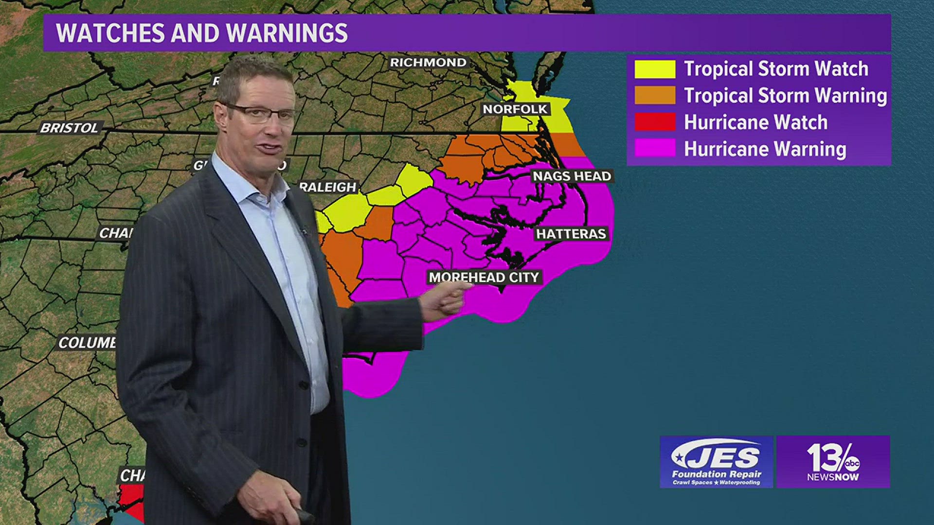 13News Now Chief Meteorologist Jeff Lawson takes a look at the latest projected forecast tracks for Hurricane Florence as it approaches the Carolina coastline.
Latest on Florence: http://13newsnow.tv/florence
13News Now's Hurricane Center: 
https://www