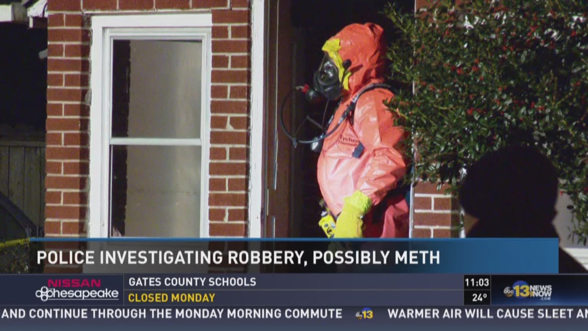 Newport News police found materials used to make methamphetamine inside a home on Middlesex Road February 14, 2016.