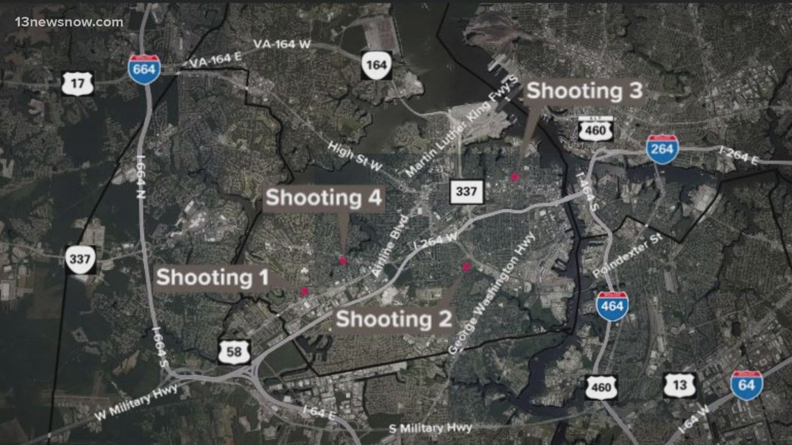 Two dead, multiple people injured in spate of Portsmouth shootings ...